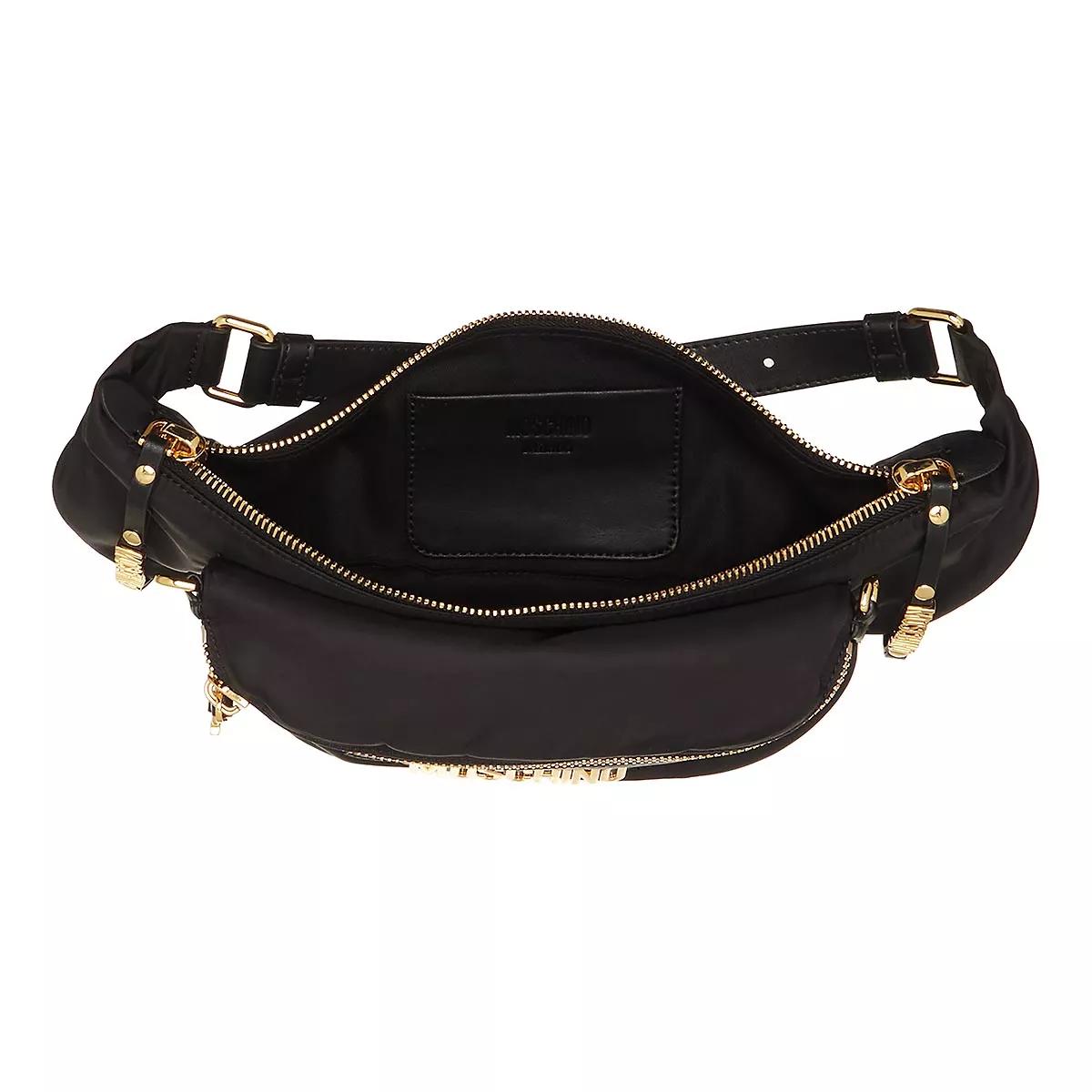 Moschino Multipockets Fantasia Nero Belt Bag