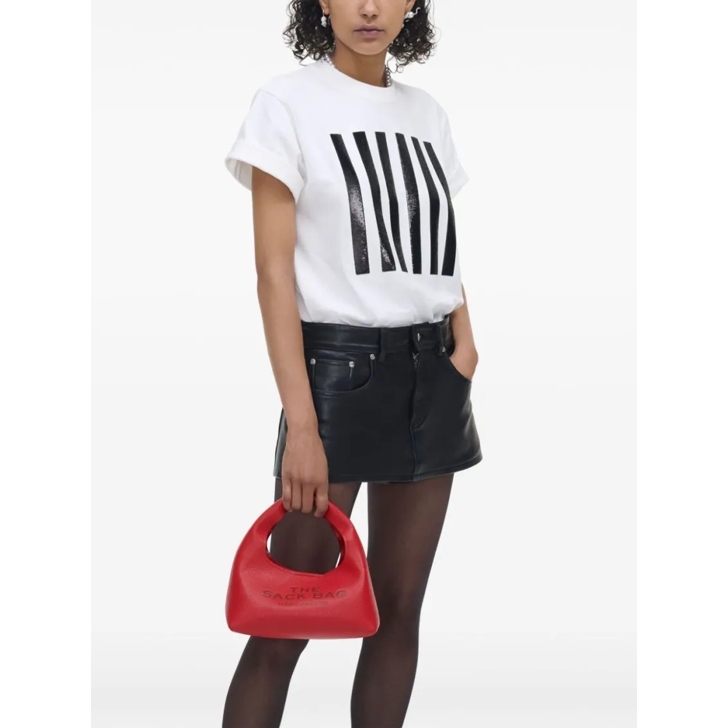 Marc Jacobs Red Front Logo Bag Red Crossbody Bag