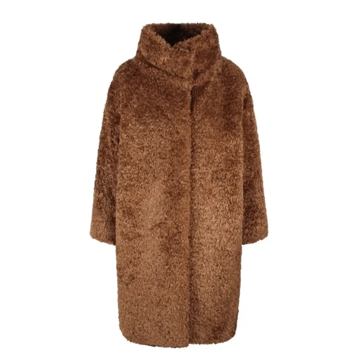 Herno Teddy Mid Coat Brown 