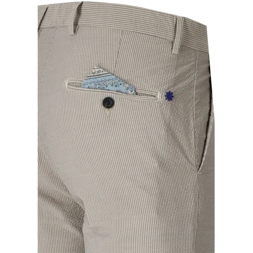 Manuel Ritz MANUEL RITZ HELLBLAU BEIGE GESTREIFTE HOSE blau 