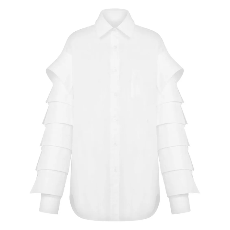 Moschino Hemd White Long-Sleeve Shirt White