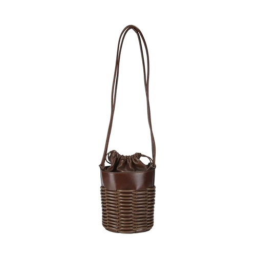 Hereu Bucket Bag Woven Design Bucket Bag Brown