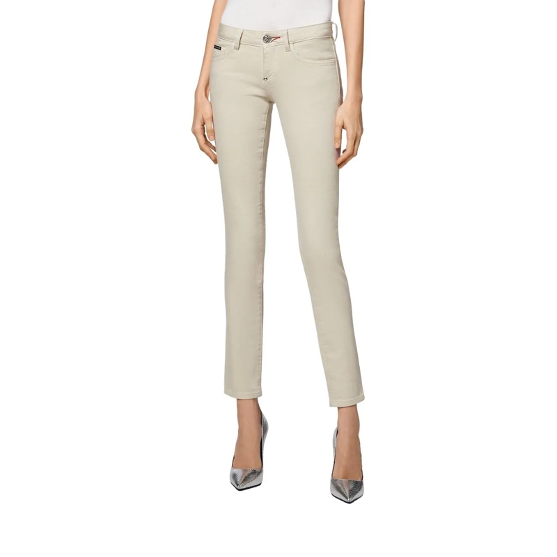 Philipp Plein Jeans Jeans Slim Fit Iconic Plein beige(Image 2)