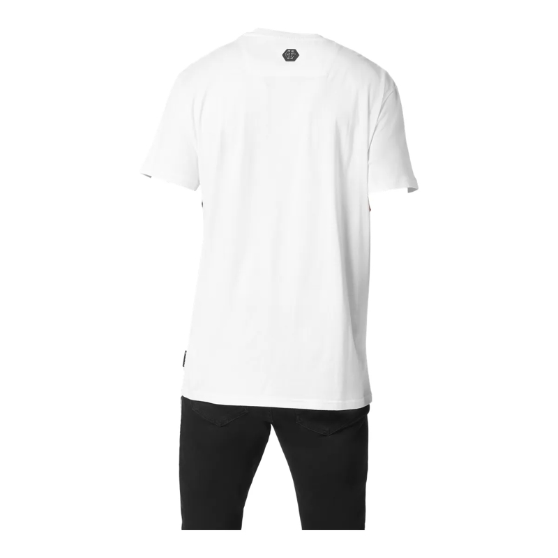 Philipp Plein T-Shirt T-Shirt Racing Mit Schmucksteinen weiss(Image 7)