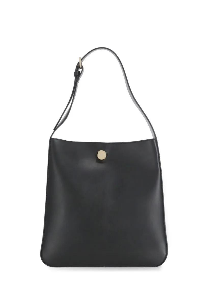 Fabiana Filippi Shopper - Black Leather Shoulder Bag - Gr. unisize - in Schwarz - für Damen