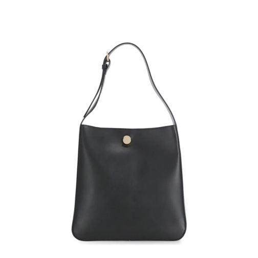 Fabiana Filippi Black Leather Shoulder Bag Black Borsa a tracolla