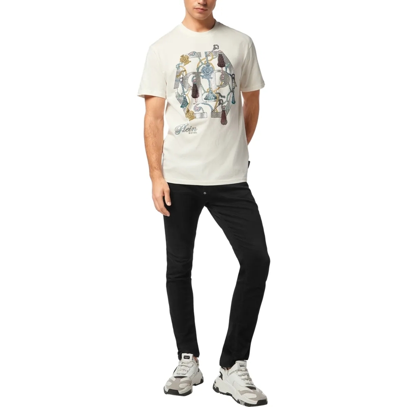 Philipp Plein T-Shirt T-Shirt Rundhalsausschnitt Ss weiss(Image 4)