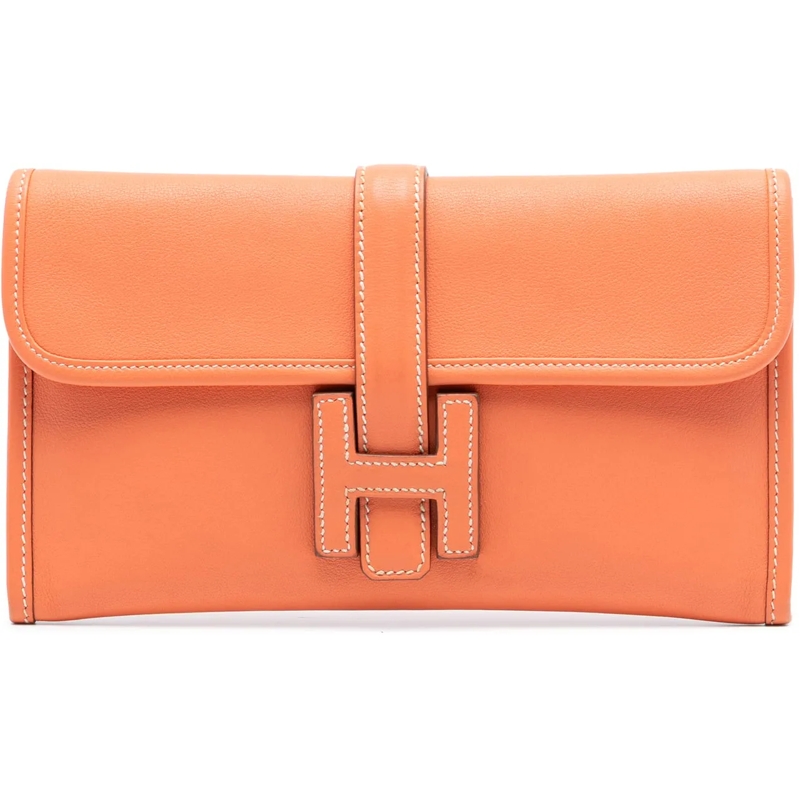 Hermès Clutch Swift Jige Duo orange