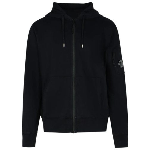 CP Company Black Cotton Sweatshirt Black Felpa con cappuccio