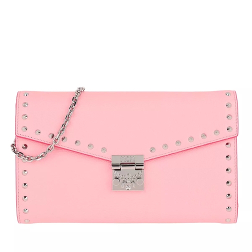MCM Large Continental Wallet Quartz Pink Wallet On A Chain