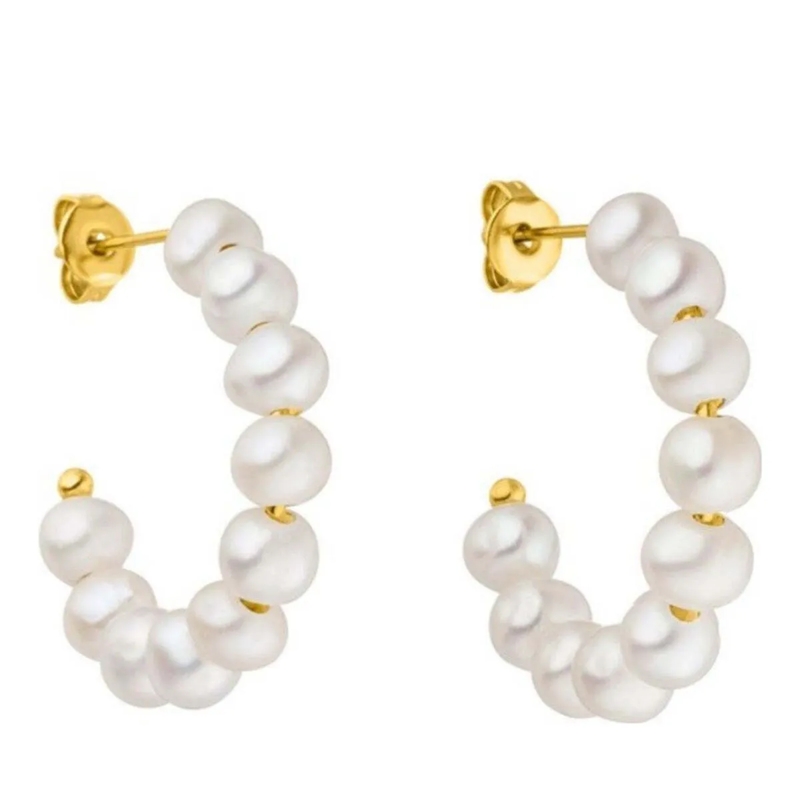 Purelei Ohrstecker Creolen Aina gold