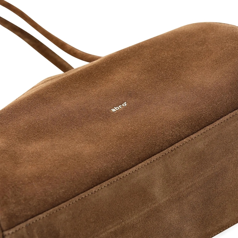Abro Crossbodytas Schultertasche Amara aus Veloursleder braun(Image 3)