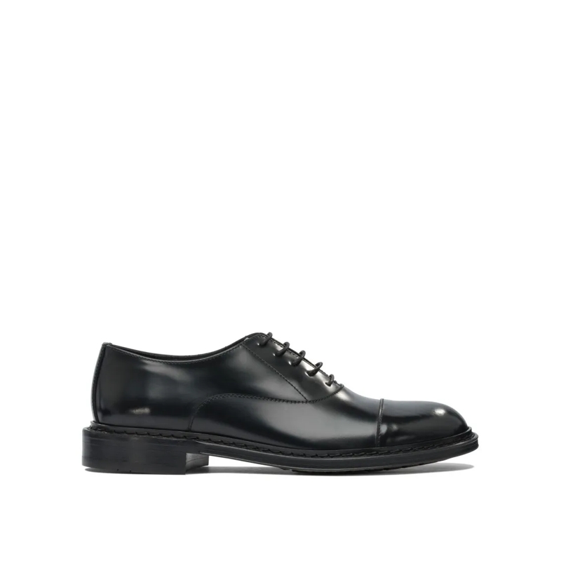 Sturlini Schnürschuhe Polished Leather Lace-Up Shoes Black