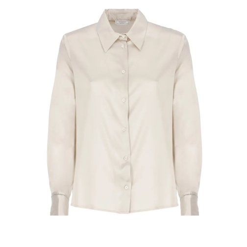 Peserico Beige Silk Shirt Neutrals Camicie