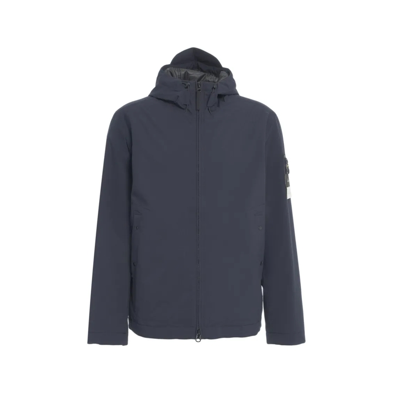 Stone Island  Technical Hooded Jacket Blue