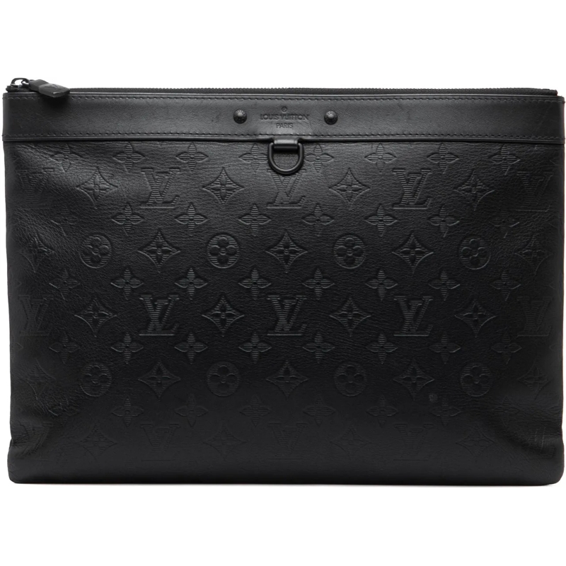 Louis Vuitton Pochette Monogram Shadow Discovery Pochette schwarz