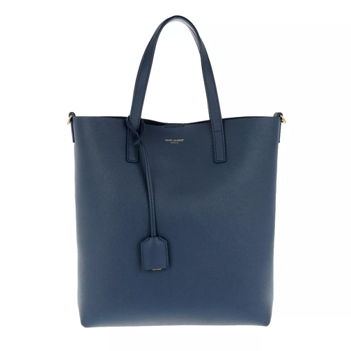 Saint Laurent Toy Shopping Bag Leather Blue Tote