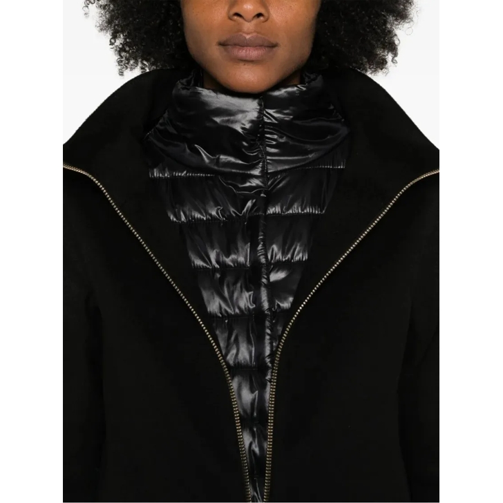 ブルゾン Herno Wool Outerwear Coat With Minimalist Design Herno Wool Outerwear Coat With Minimalist Design Black