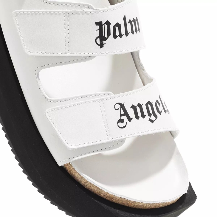 Palm Angels Platform Birk White Black Sandal