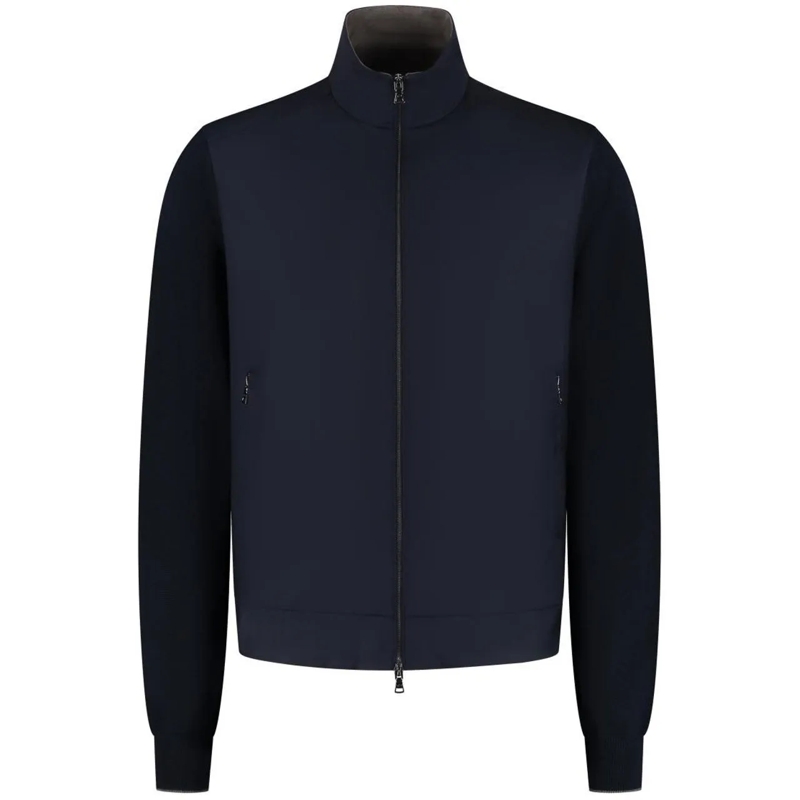 Paul & Shark  Men's Knitted Wool Zipped Sweater blau