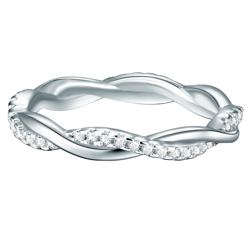 Trilani Ring Sterling Silber Ring Zirkonia silber