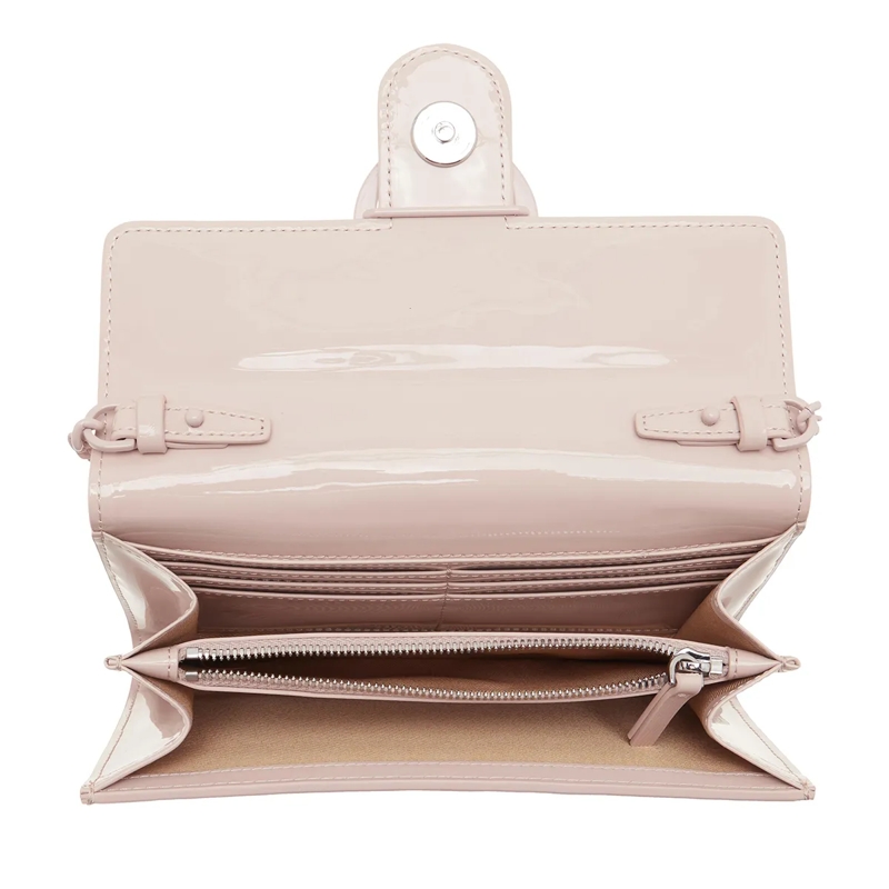 Pinko Wallet On A Chain Love One Wallet C Cipria-Antique Gold(Image 6)