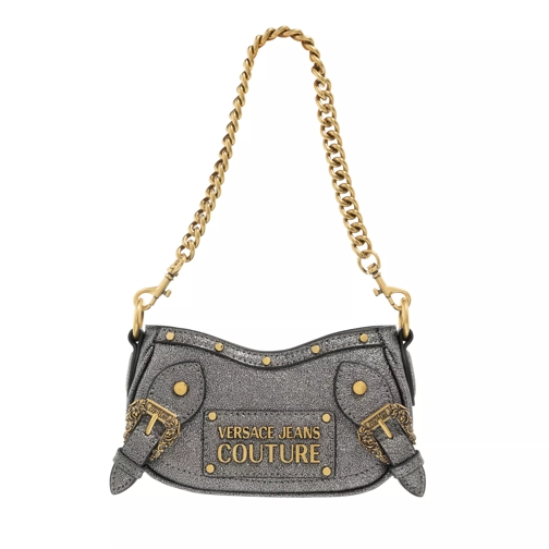 Versace Jeans Couture Mini Hobo Shoulder Bag Gun Metal Mini Bag