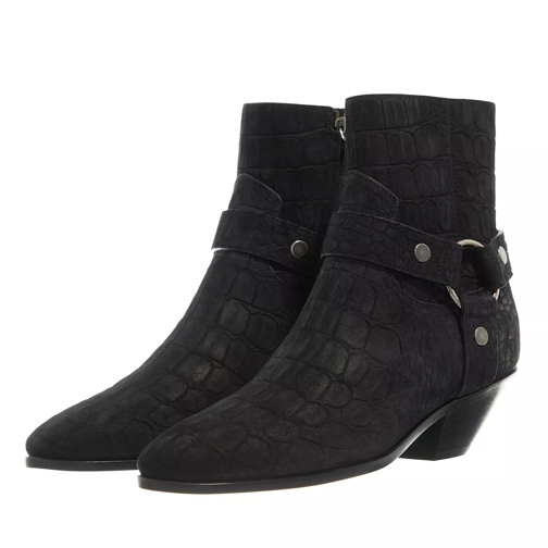 Saint Laurent Boots Leather Black Ankle Boot