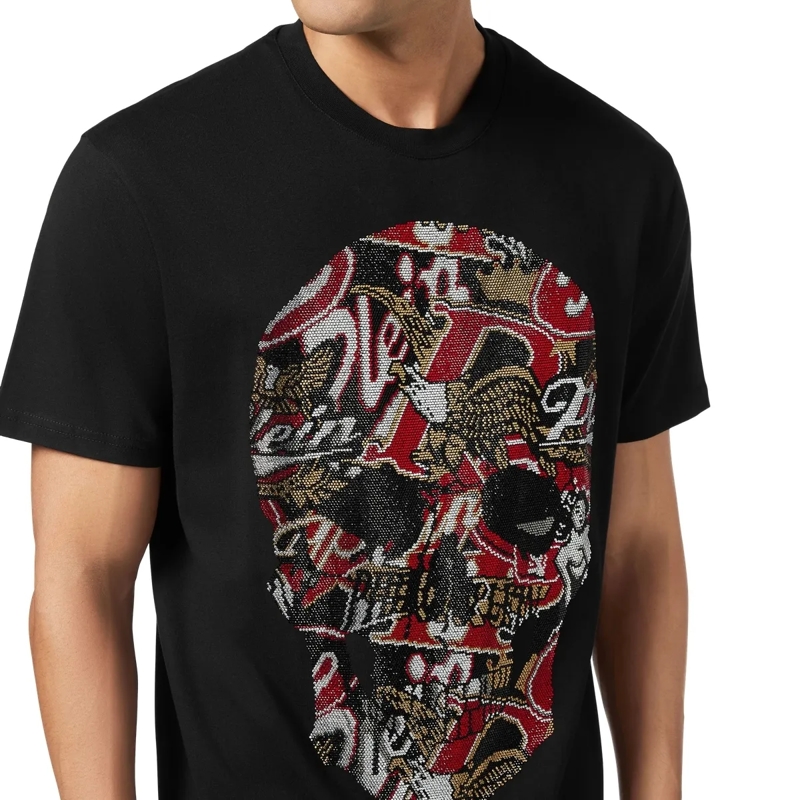 Philipp Plein T-Shirt T-Shirt Round Neck Ss Skull Embellished schwarz(Image 5)