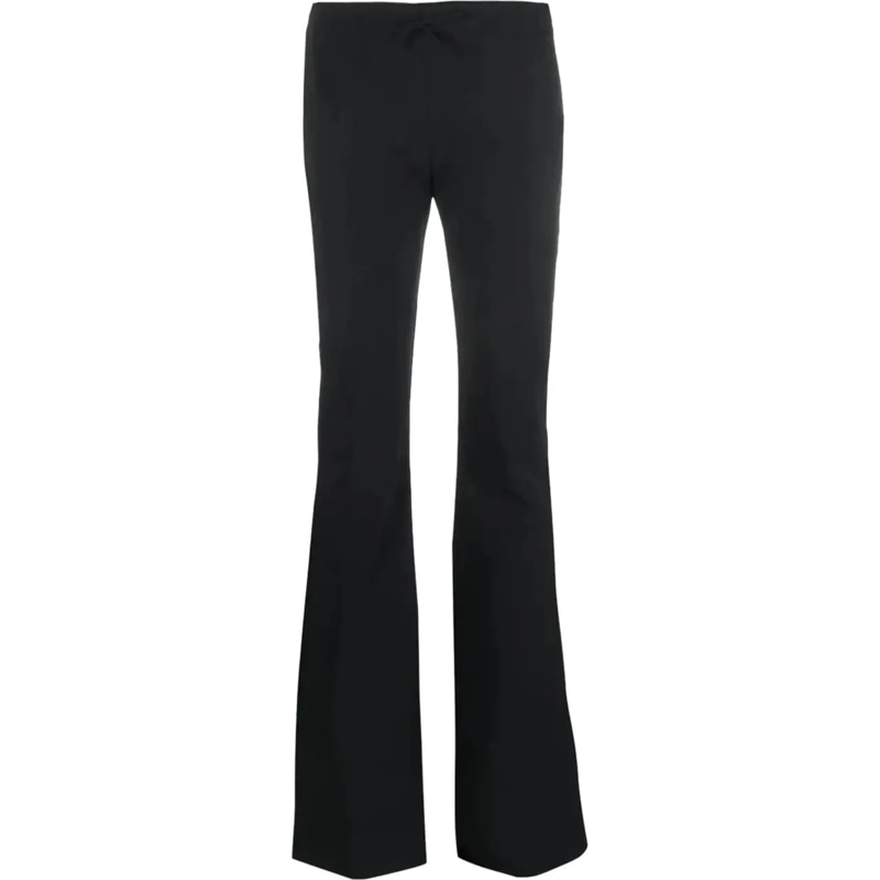 Blumarine Pantalon pantalone zampa black schwarz