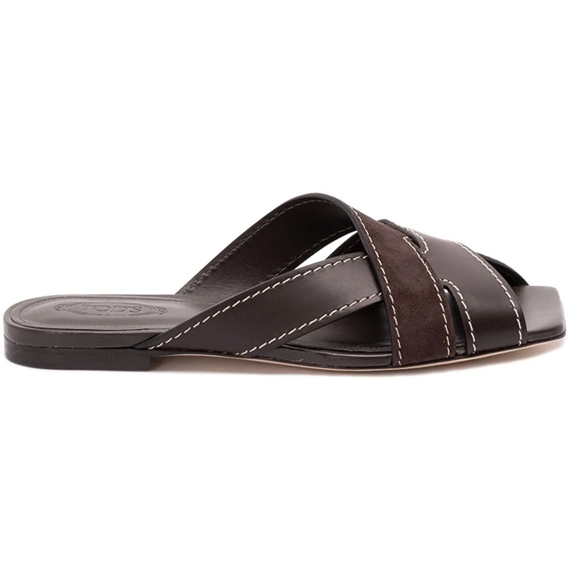 Tod's Sandalen Sandals Marrone Scuro braun