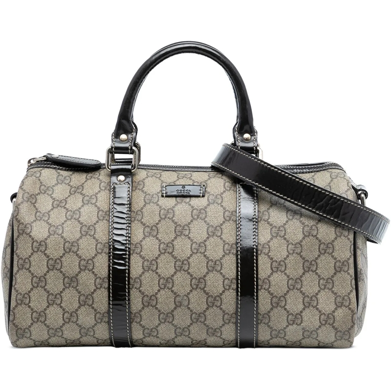 Gucci Schultertasche GG Supreme Joy Boston braun