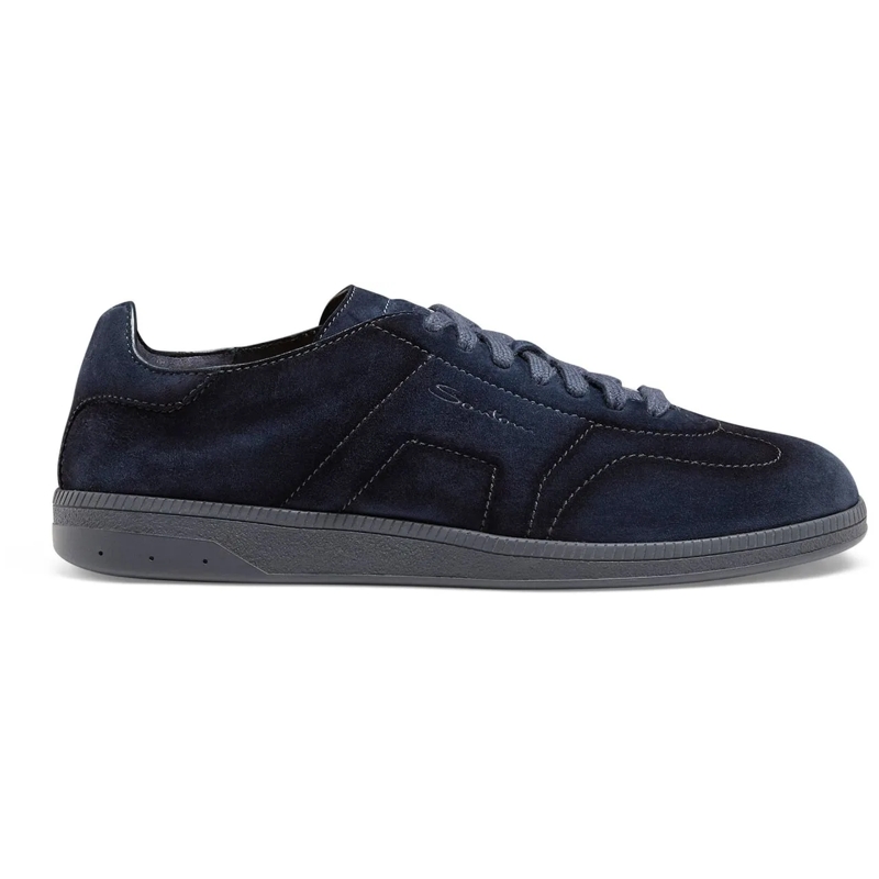 Santoni Low-Top-Sneaker Men's suede sneaker weiß