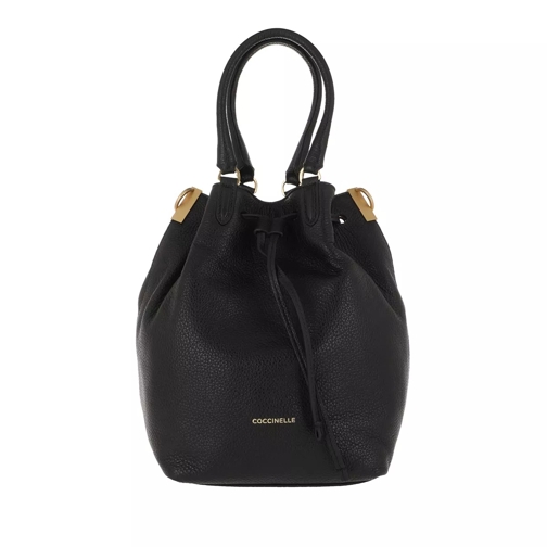Coccinelle Gabrielle Bucket Bag Leather  Noir Buideltas