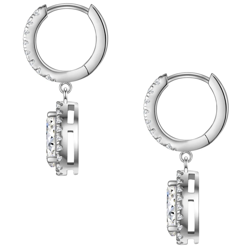 Glanzstücke München Ohrhänger Sterling Silber Creolen Zirkonia silber(Image 3)