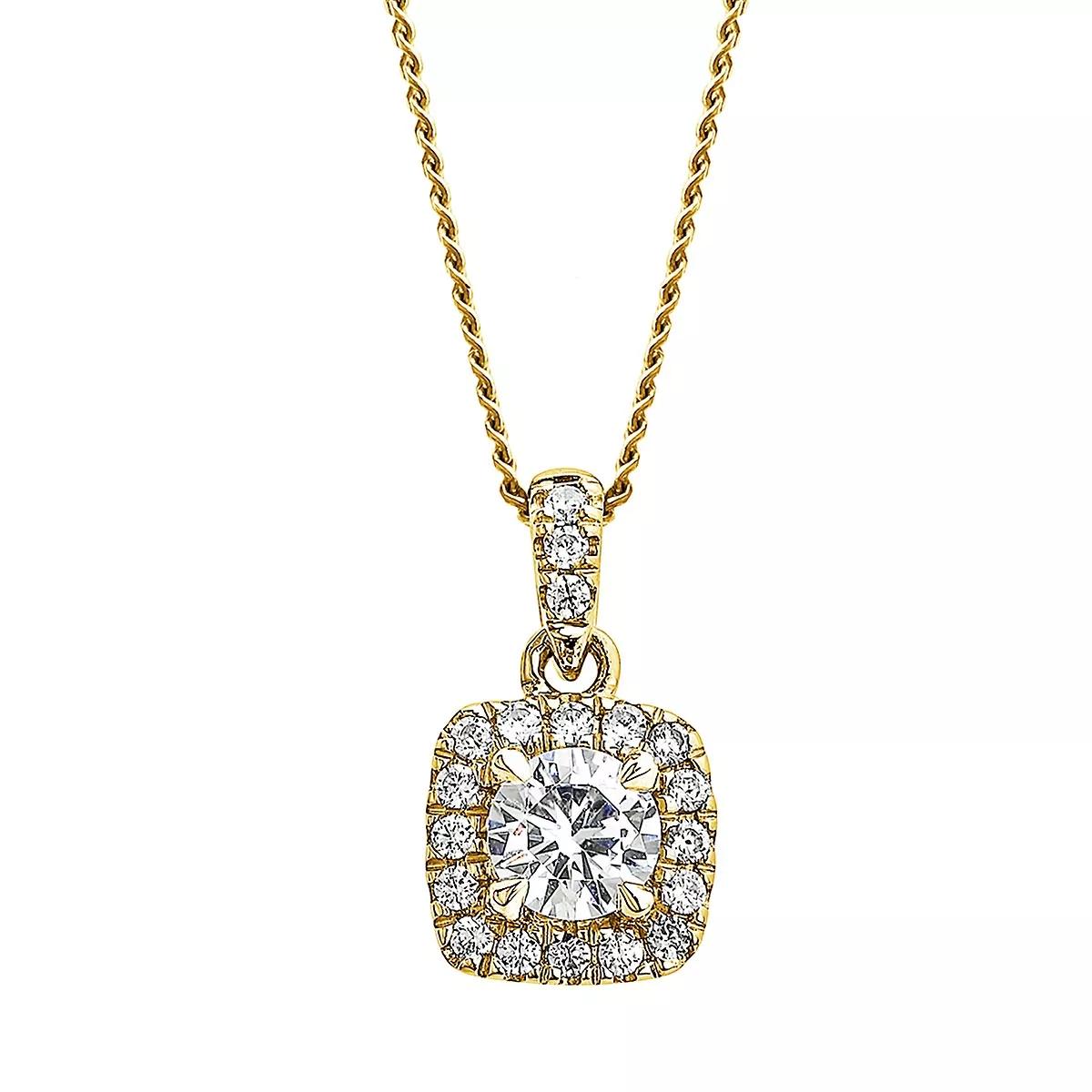 Created Brilliance The Zoey Lab Grown Diamond Necklace Yellow Gold