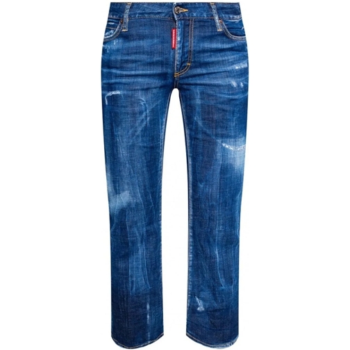 Dsquared2 Rechte Been Jeans Dsquared2 Cotton Denim Jeans blau