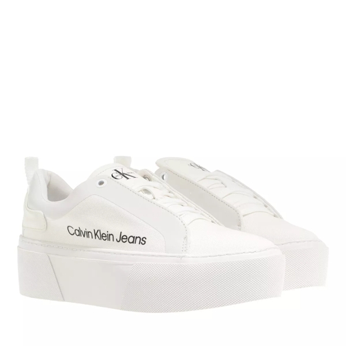 Calvin Klein Vulcanized Flatform+ Laceup White/Offwhite scarpa da ginnastica bassa