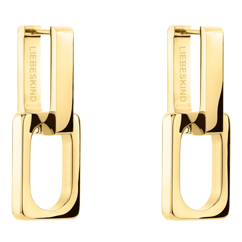 Liebeskind Berlin Ohrstecker Edelstahl Big Link gold(Image 3)