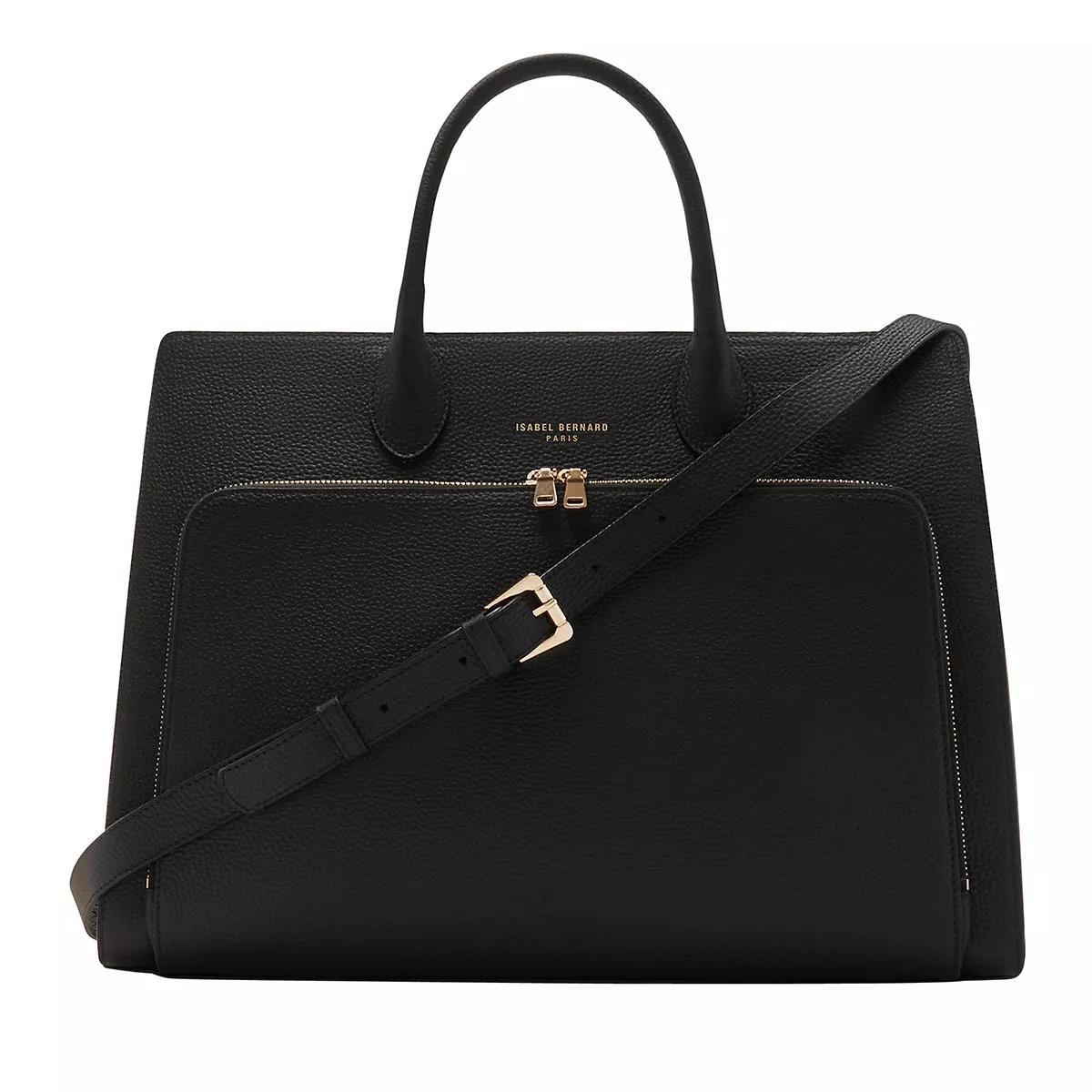 Isabel Bernard Crossbody Bags - Honoré Nadine Black Calfskin Leather Handbag - Gr. unisize - in Schwarz - für Damen