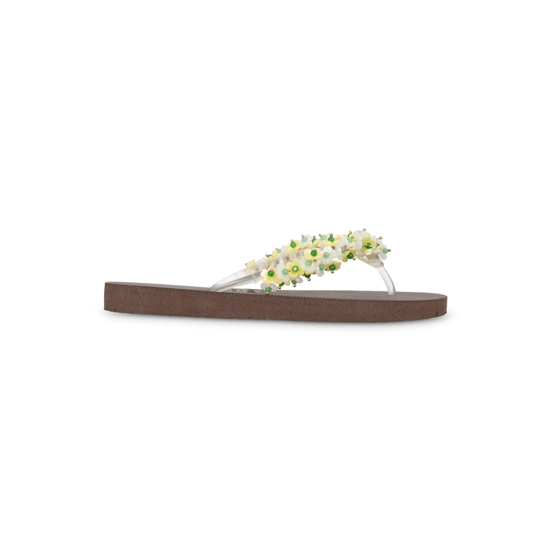 UZURII Flip Flops flip flop Tulum Bloom Yellow mocca(Image 10)