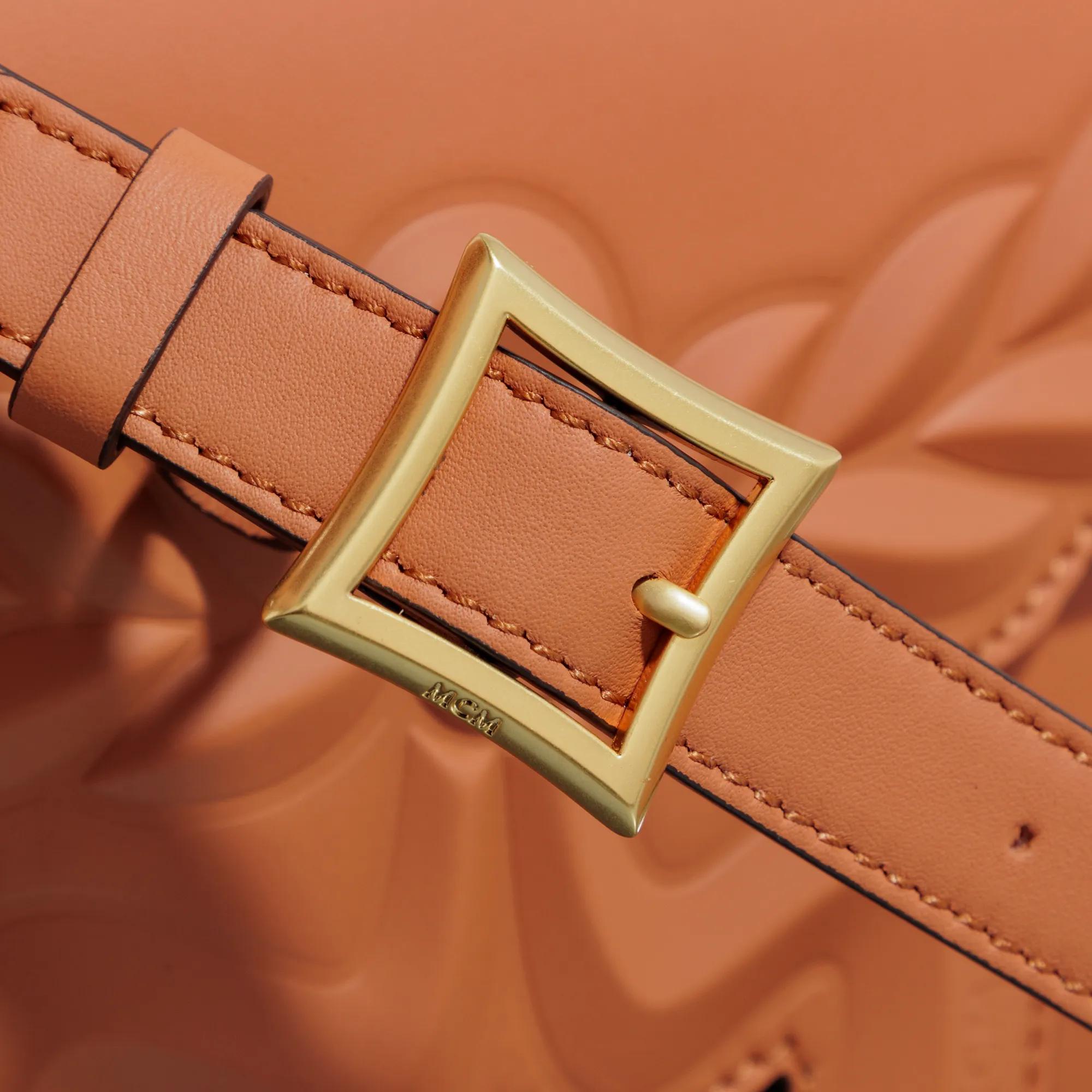 MCM Crossbody bags Himmel Leather Maxi Hn Crossbody Small Ck in cognac
