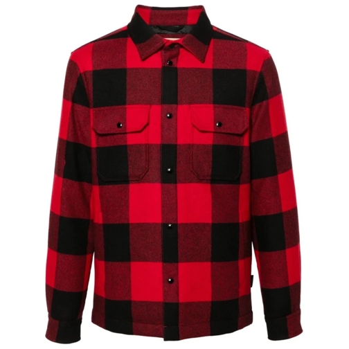 Woolrich Hemden Red/Black Buffalo-Plaid Wool Shirt Red