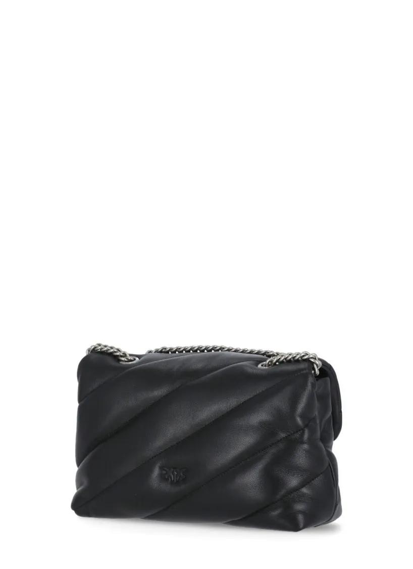 pinko Hobo bags Black Love Puff Shoulder Bag in zwart