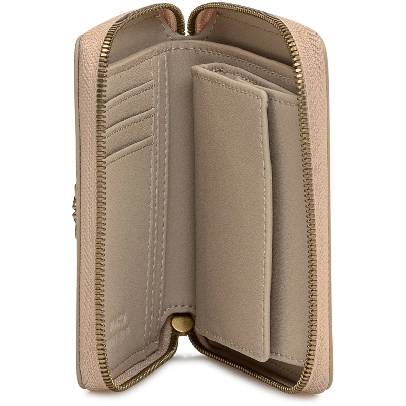 Pinko Geldbörse Portafoglio Zip Around con Chiusura Zip beige(Image 2)