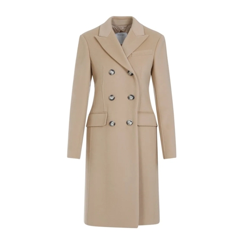 Sportmax Trenchcoat Selim Beige Virgin Wool Coat Brown