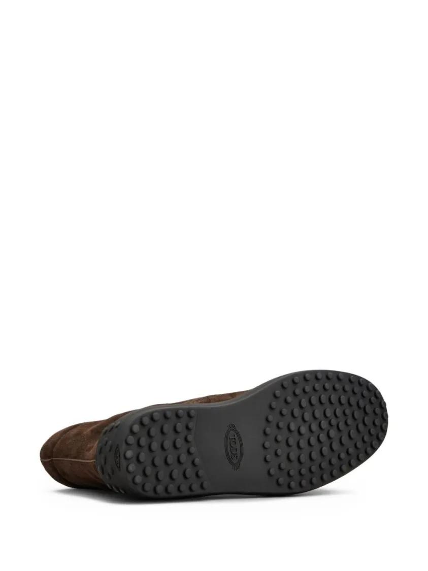 Thumbnail - Tod's Stiefel - Brown Suede Flat Shoes - Gr. 6 - in Braun - für Damen