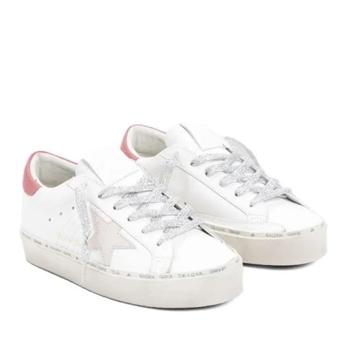 Golden Goose White Cow Leather Hi Star Sneakers White lage-top sneaker