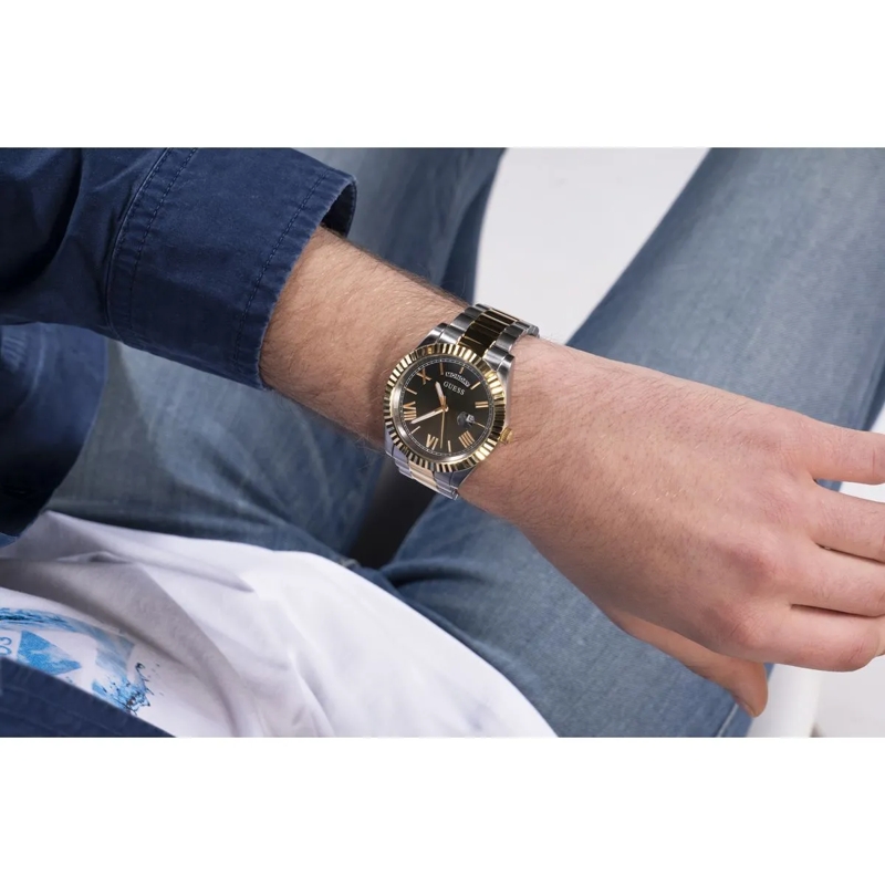 Guess Automatikuhr Quarz-Analoguhr Gd Connoisseur silber(Image 5)