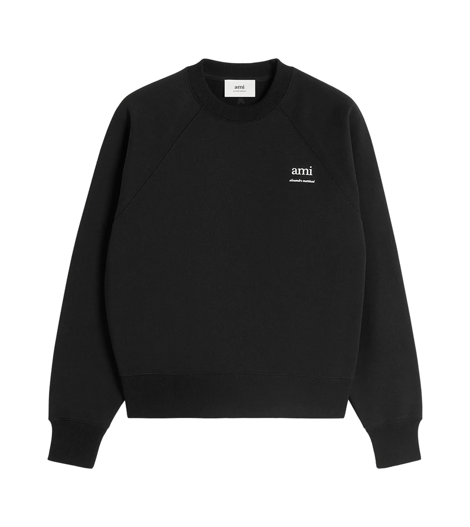 AMI Paris - Sweatshirt mit Logo-Schriftzug - Größe L - grau